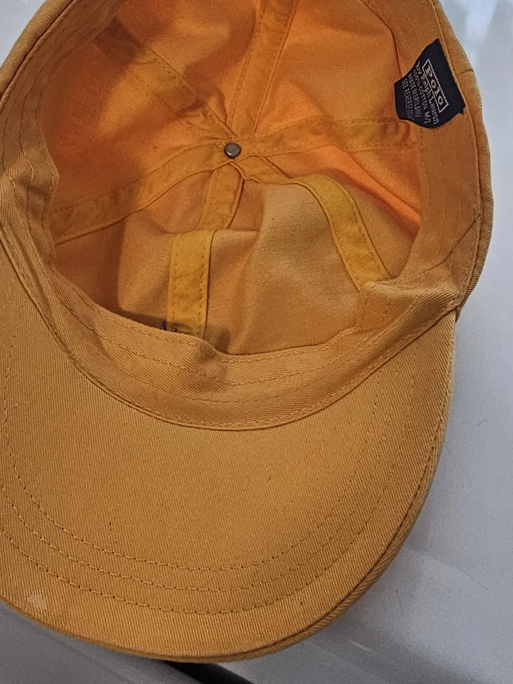 Ralph Lauren Gold Polo Baseball Cap with Navy Pony